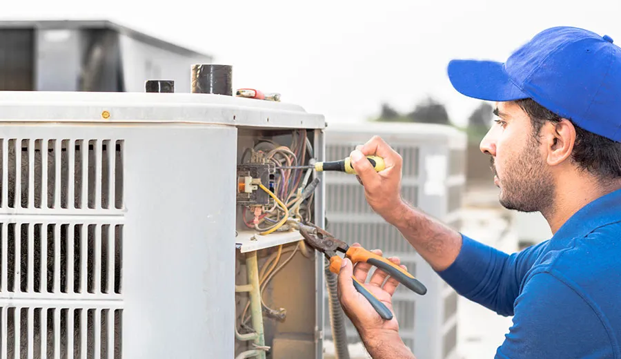 Broken air conditioner fixed with quality parts and expertise
