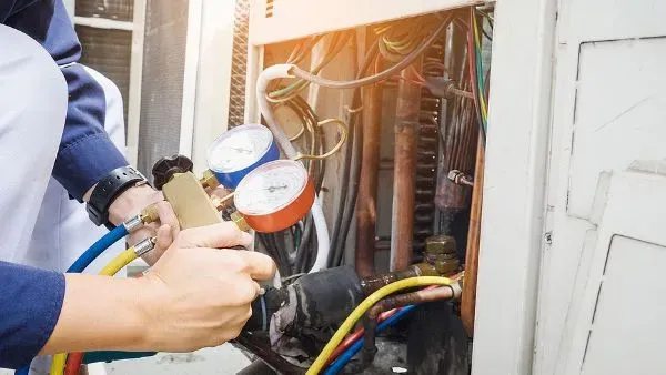 Broken air conditioner motor fixed by certified technician